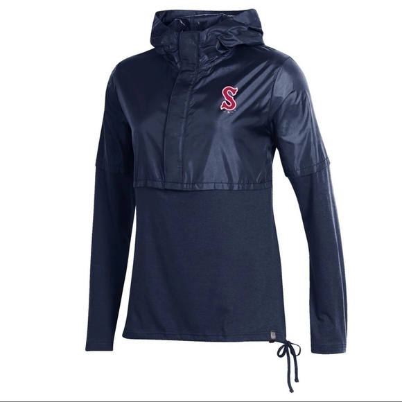 NWOT Under Armour Hybrid Wind Rain Pullover - size Small - Picture 13 of 13